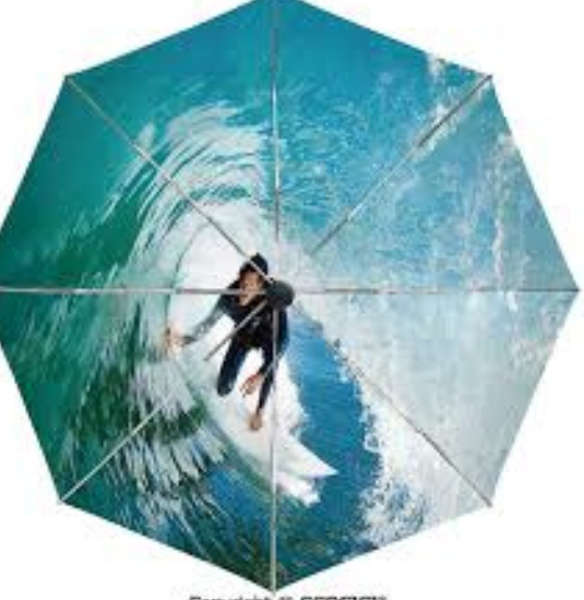 Customised Printing on Umbrella Detail